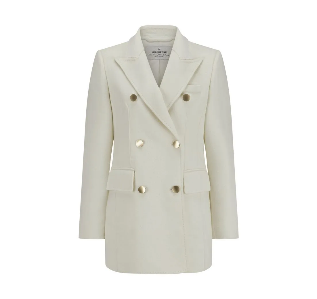 MILESTONE Longblazer MSNeptune Damen elegant, feminin, klassisch Knöpfe mit Rückenschlitz