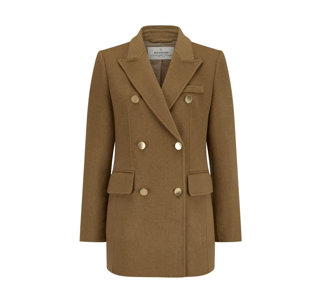 MILESTONE Longblazer MSNeptune Damen Jacke Blazer lang mit Rückenschlitz