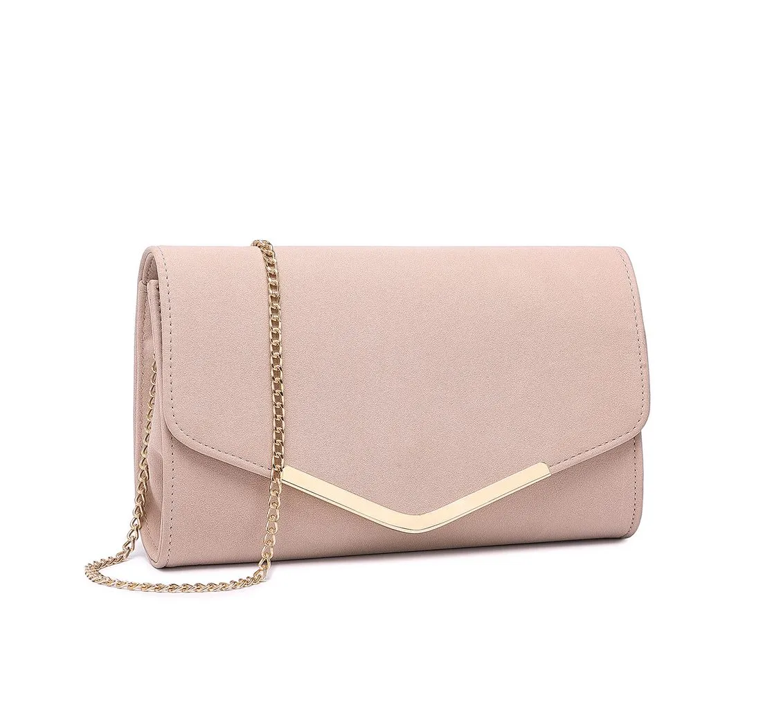 Miss Lulu Abendtasche Clutch Damen Elegant Kettentasche Hochzeit Umhängetasche Handtasche