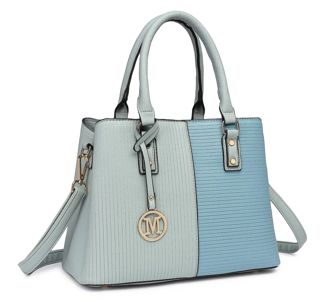 Miss Lulu Handtasche Damen aus PU-Leder, Elegante Schultertasche mit abnehmbarem Riemen