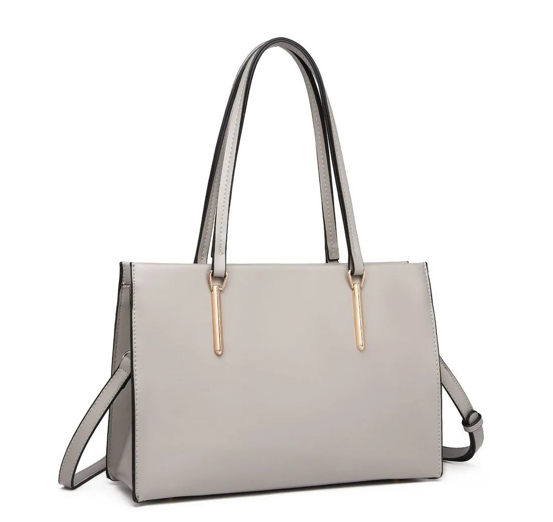 Miss Lulu Schultertasche Damen Shopper aus PU-Leder – Elegante Umhängetasche