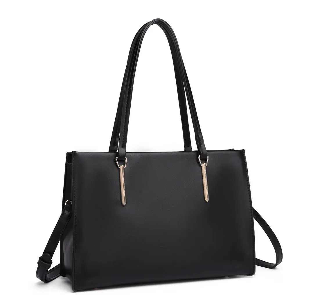 Miss Lulu Schultertasche Damen Shopper aus PU-Leder – Elegante Umhängetasche