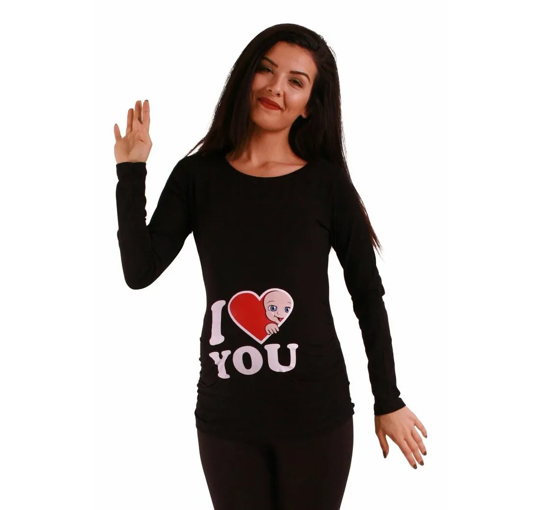 M.M.C. Umstandsshirt I Love You mit Motiv