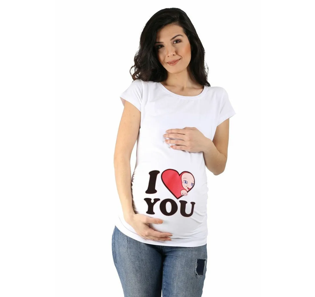 M.M.C. Umstandsshirt I Love You mit Motiv