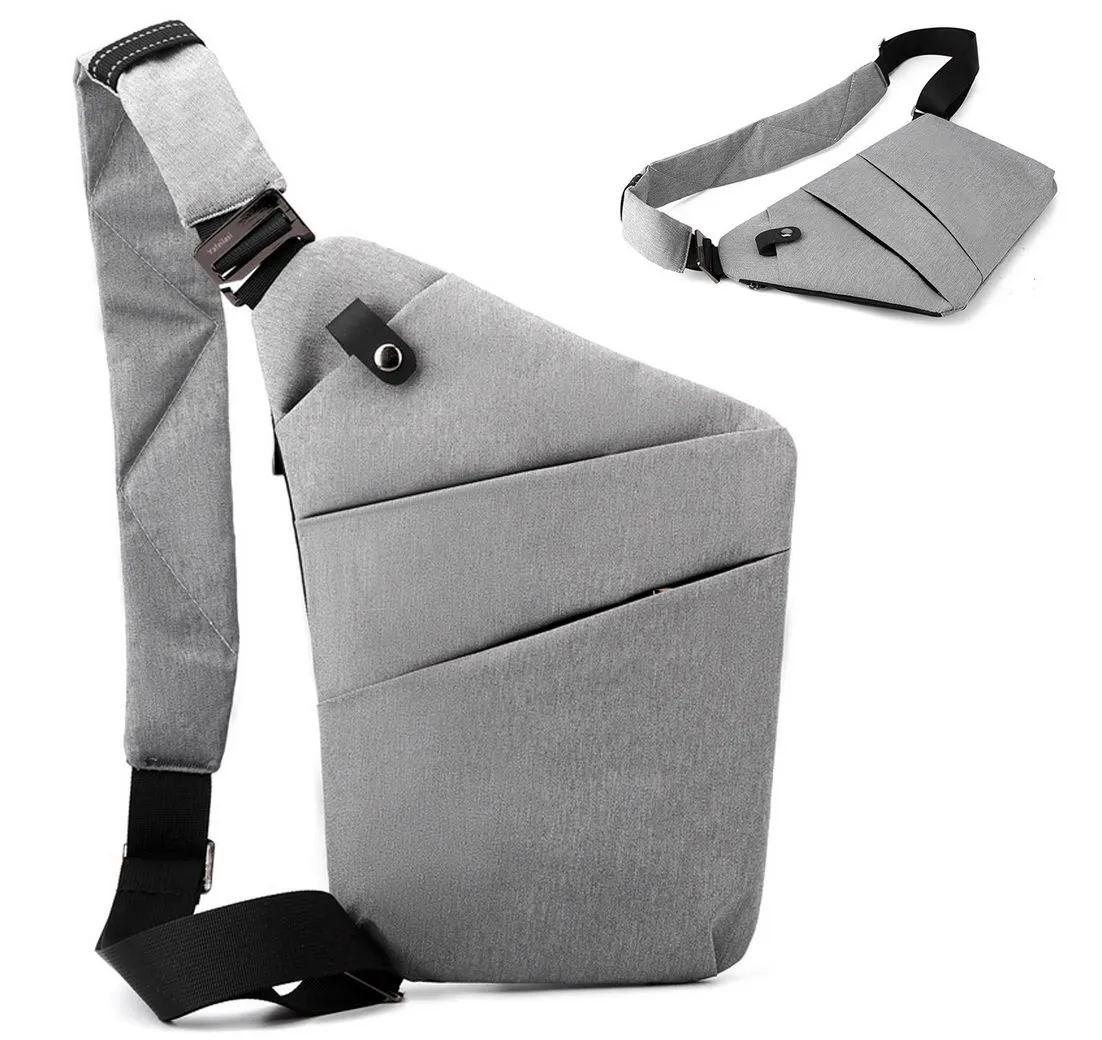 MODFU Schultertasche Umhängetasche klein Unisex Crossbody Bag (32 x 20 x 2 cm, Sporttasche Geldgürtel, mit verstellbarem Schultergurt, Magnetverschluss), Tagepacks für Arbeit Uni Reisen Outdoor Sport Shopping
