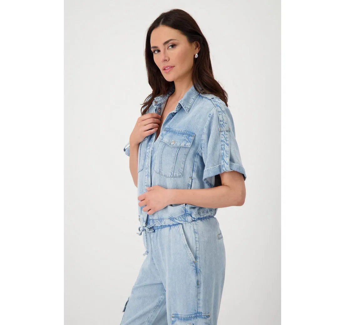 MONARI Jeansblazer mit Tunnelzugbändchen