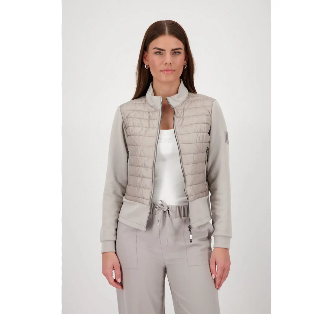 MONARI Steppjacke Jacke Stepp + Neopren Mit Rundhalsausschnitt