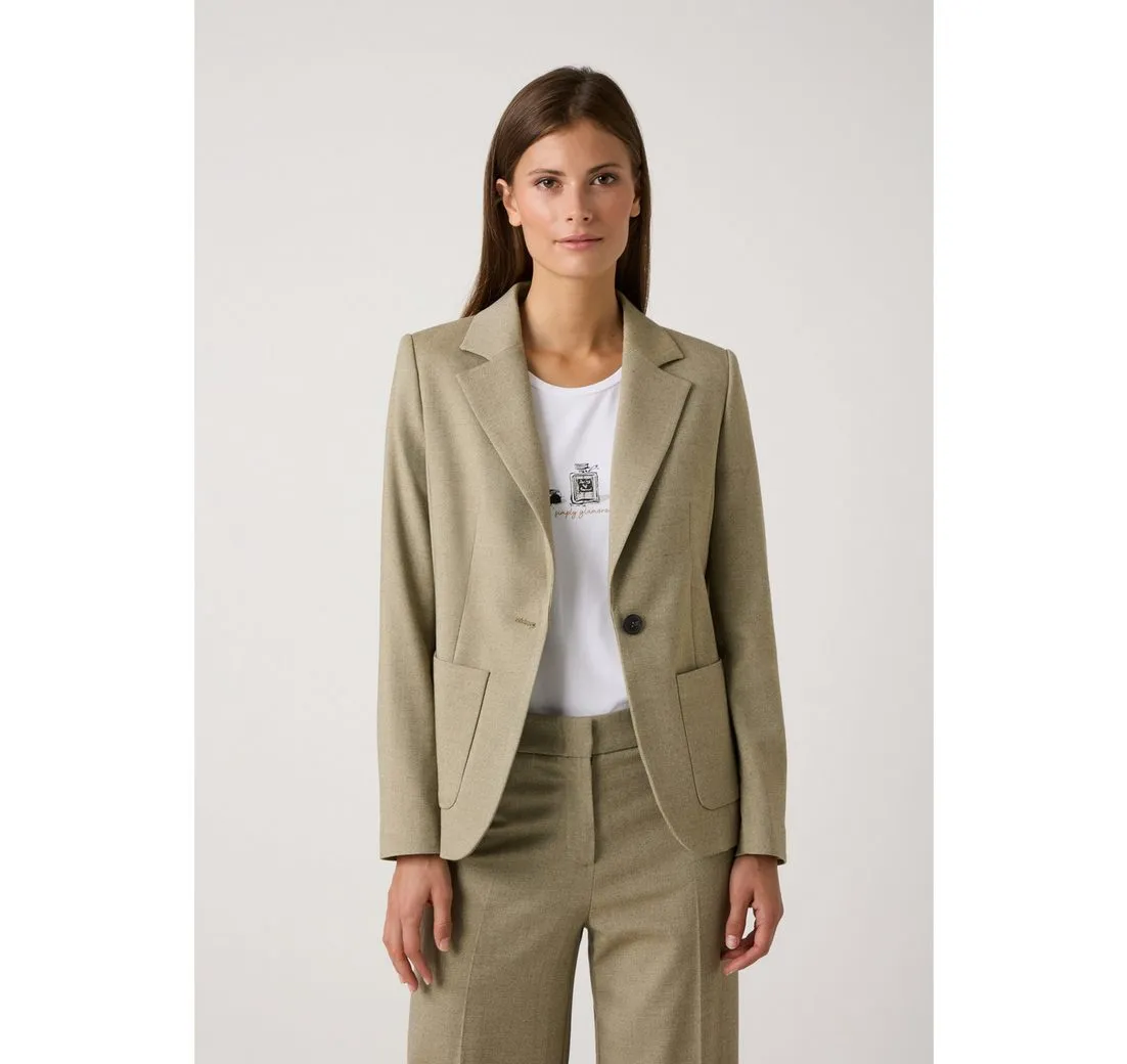 MORE&MORE Jackenblazer 1-Knopf-Blazer, meliert