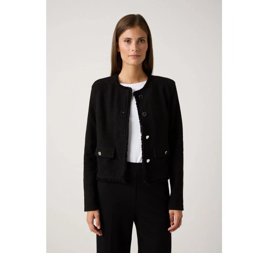 MORE&MORE Jerseyblazer Boucléjersey-Kurzblazer
