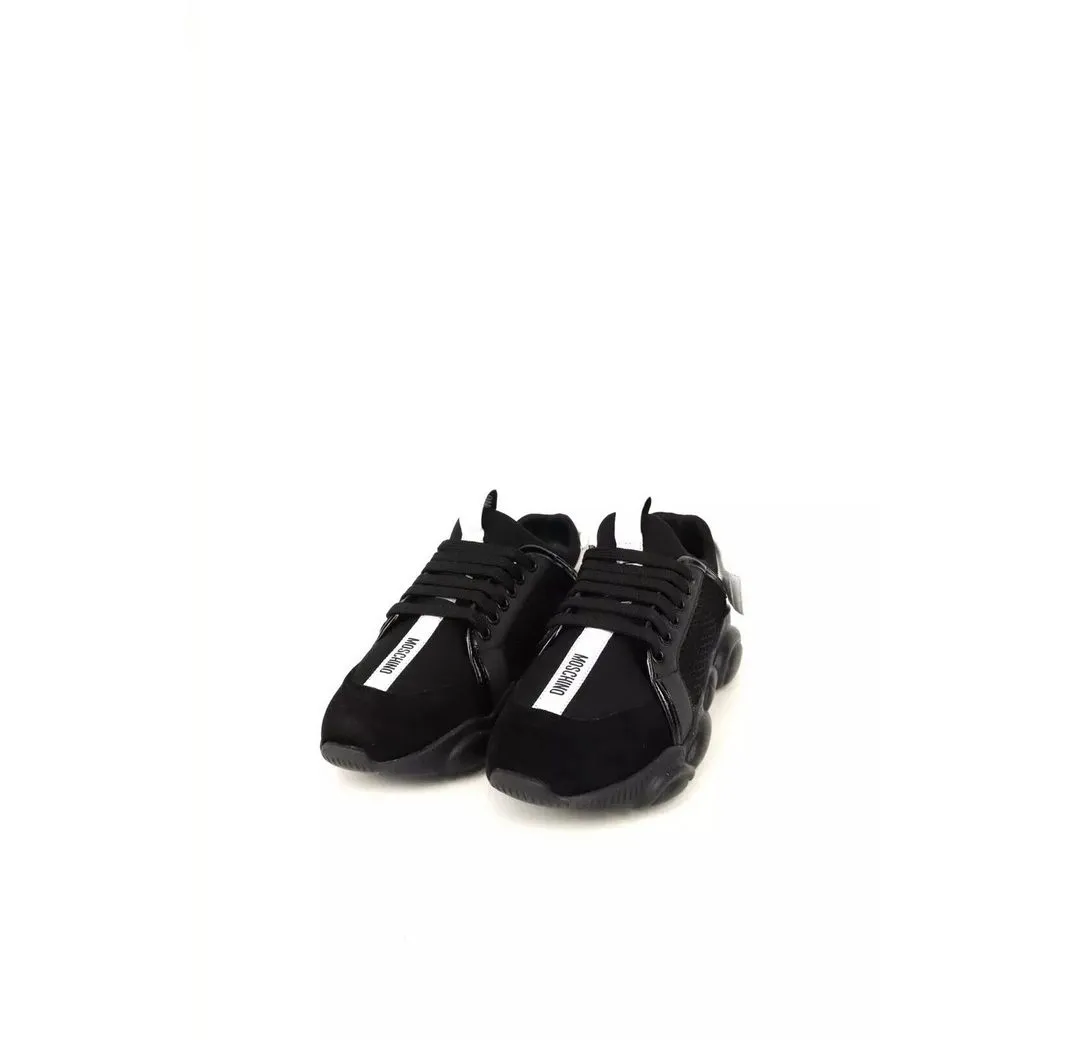 MOSCHINO MOSCHINO Damen Teddy Sneakers ORSO30 . MIX NERO /Schwarz Sneaker Logoprägung