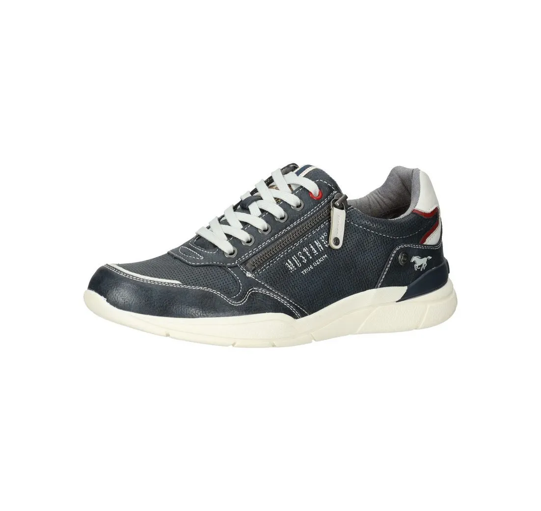 MUSTANG Halbschuhe Lederimitat Schnürschuh