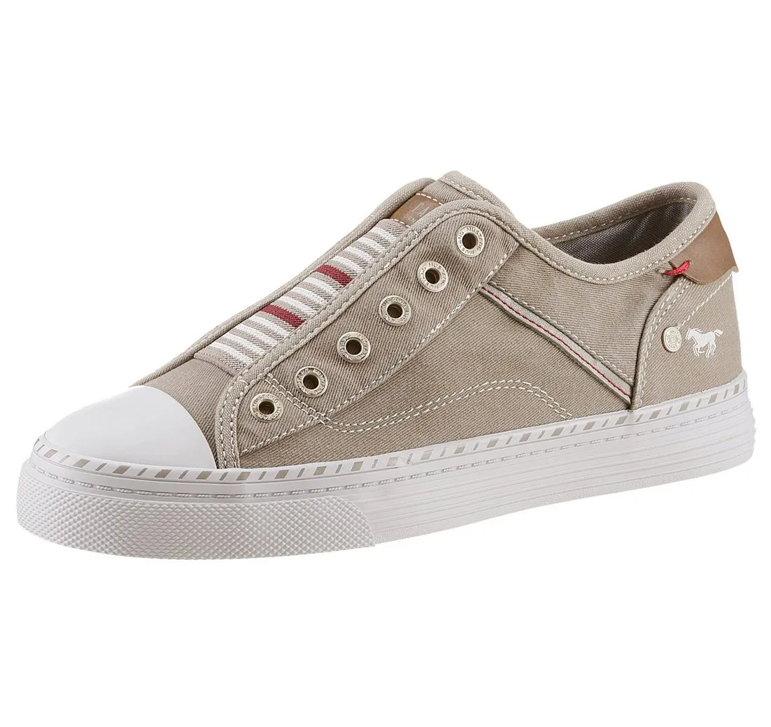 MUSTANG SHOES Schlupfschuh, Freizeitschuh, Slip-On Sneaker Slipper, Schlupfschuh, Freizeitschuh mit praktischem Gummizug