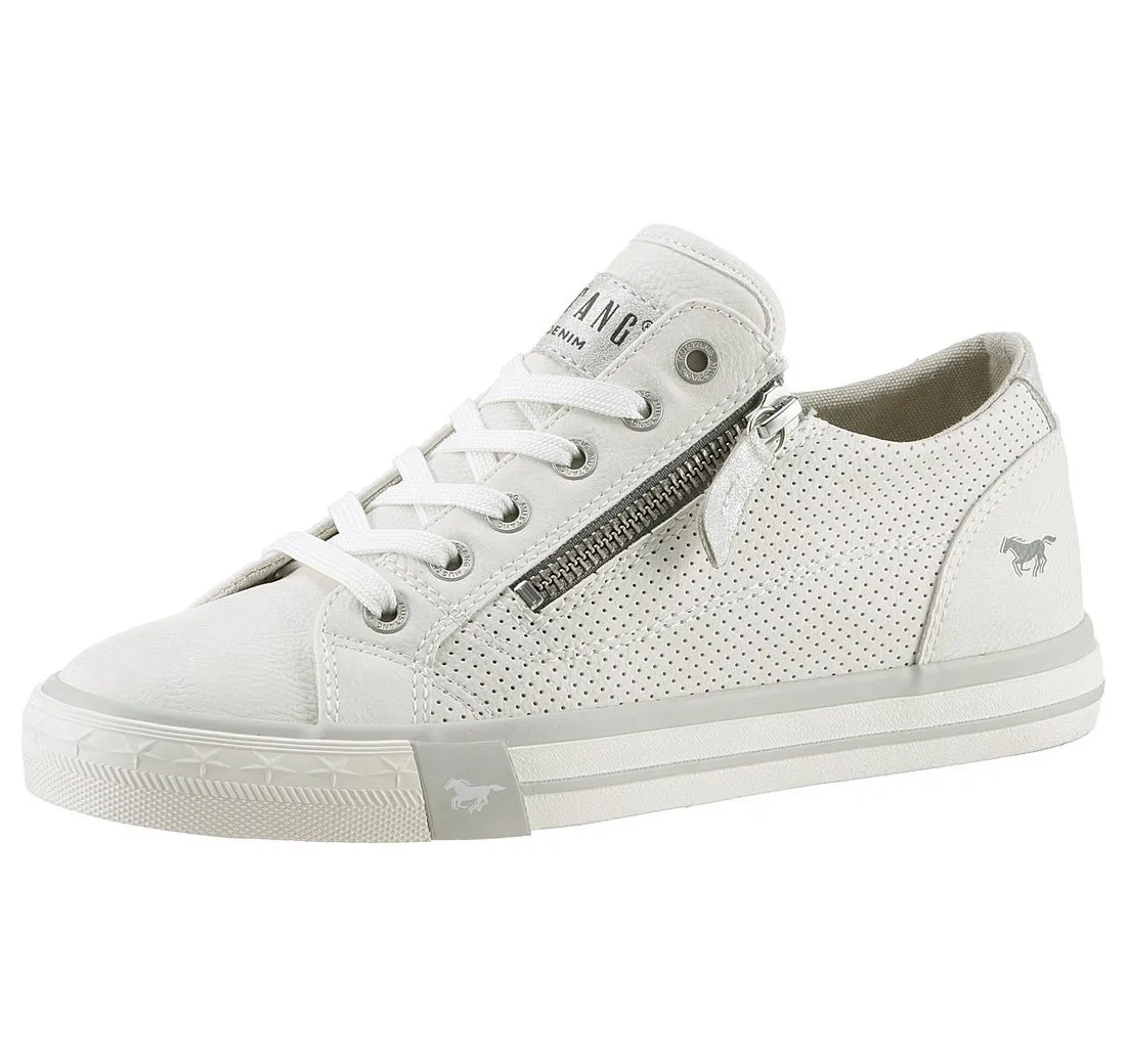 MUSTANG SHOES Sneaker, Freizeitschuh, Halbschuh, Schnürschuh mit Außenreißverschluss