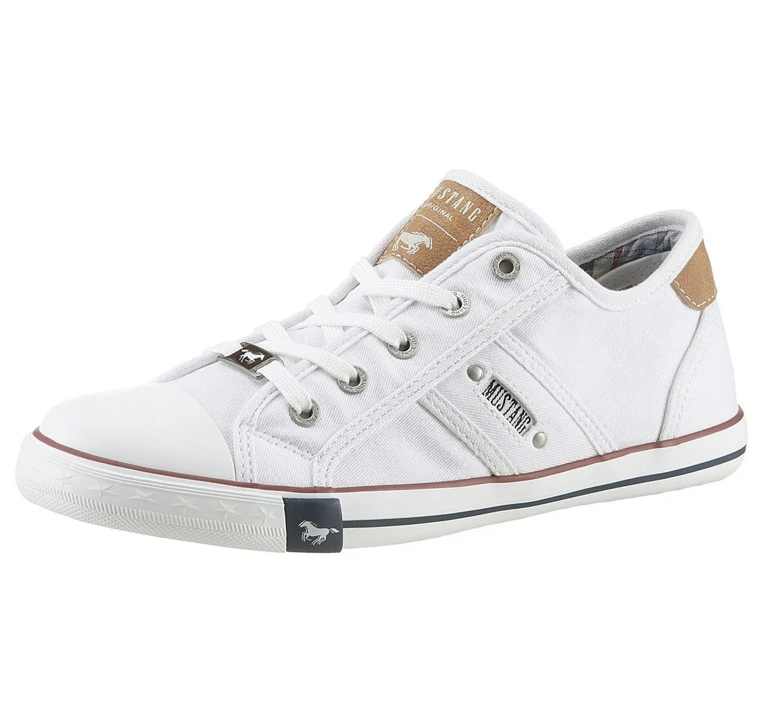 MUSTANG SHOES Sneaker, Freizeitschuh, Halbschuh, Schnürschuh mit Mustang Markenlabel
