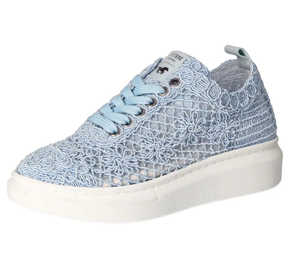 MUSTANG SHOES Sneaker, Plateausneaker, Schnürschuh mit Keilabsatz