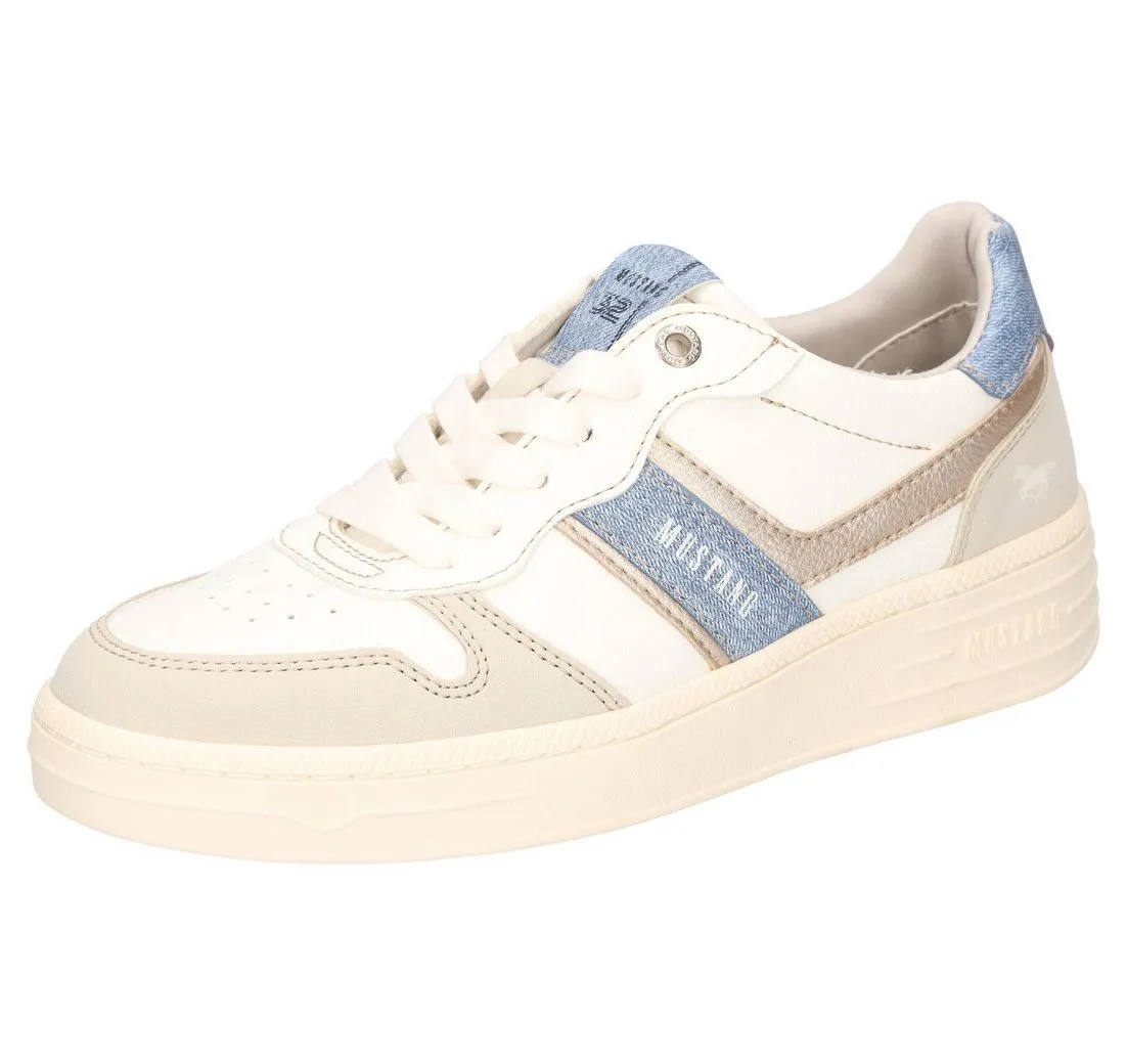 MUSTANG SHOES Sneaker, Retro Sneaker, Schnürschuh in schöner Farbkombination