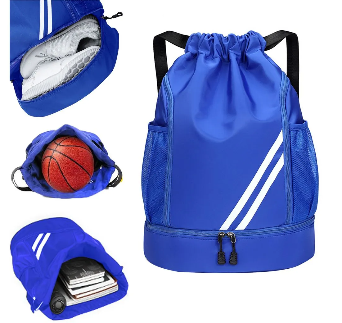Mutig Freizeittasche Turnbeutel Freizeittasche Sportbeutel Große Kapazität Fußball Tasche (große Kapazität, verstellbar,Mit Ball- und Bodenfach, wasserdicht, Ideal für Damen, Herren, Junioren, Fußball), Herren wasserdichter Rucksack
