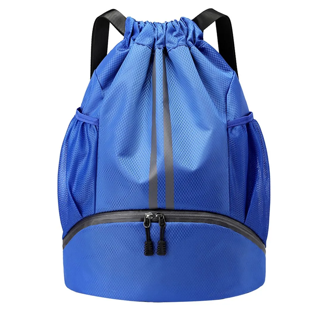 Mutig Freizeittasche Turnbeutel mit Kordelzug, Wasserdicht Sportbeutel mit Bodenfach (Sportrucksack Gym Bag mit Innentasche, Außentasche, Turntasche, für Sport, Reisen und City, Schwimmbeutel), für Damen Herren