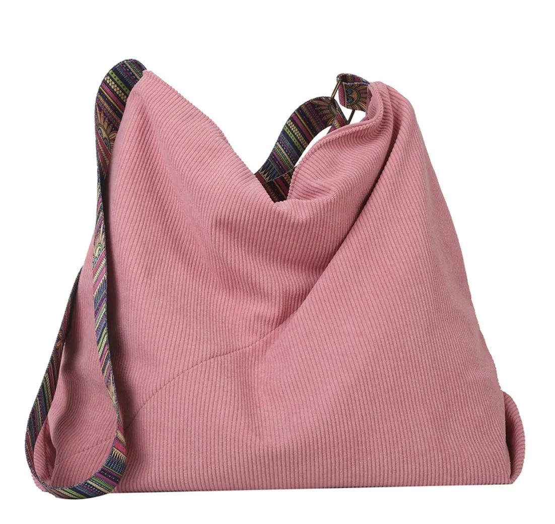 Mutig Handtasche Handtasche Groß, Strandtasche mit Reißverschluss, Damen Tote Bag (Cord Tasche Damen Elegant, für Arbeit Büro Gym Reisen Einkaufen Schule und Alltag)