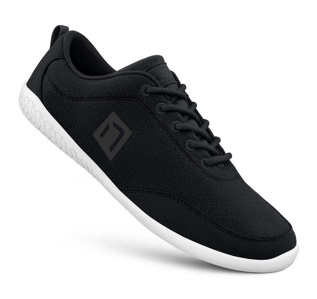 NANGA Merinorunner Barefoot (100% Schurwolle) schwarz Damen Sneaker