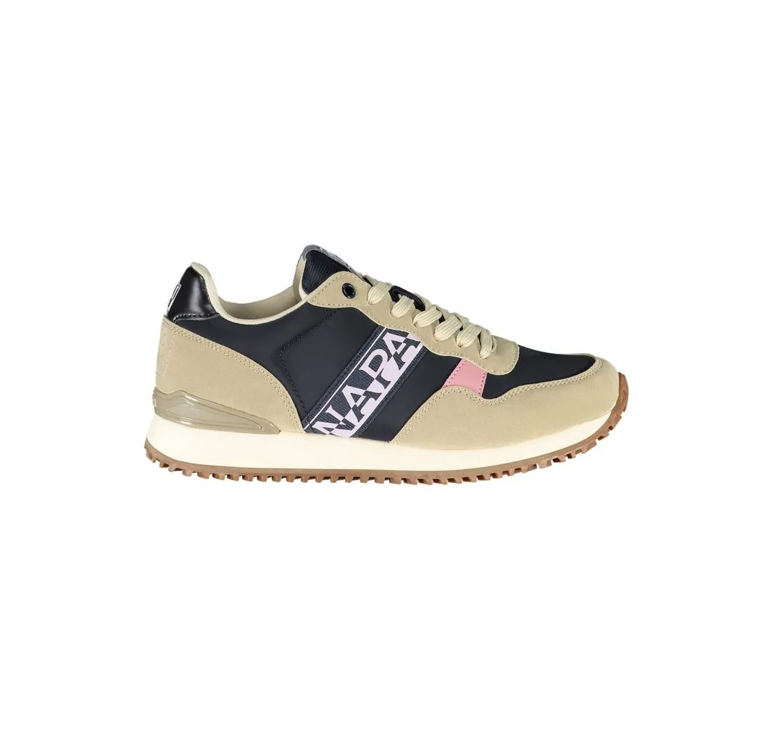 NAPAPIJRI Sneaker Beige Sportschuhe für Damen mit Kontrastschnürung