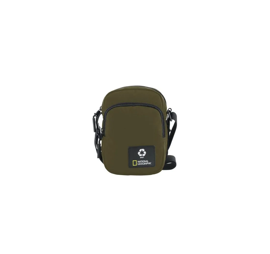 NATIONAL GEOGRAPHIC Schultertasche OCEAN, Hergestellt aus recycelten PET-Flaschen