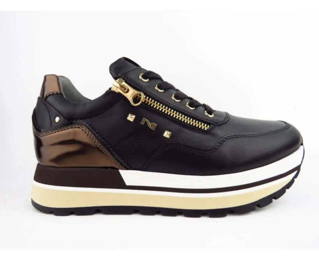 NERO GIARDINI Guanto Nero ZIP Sneaker