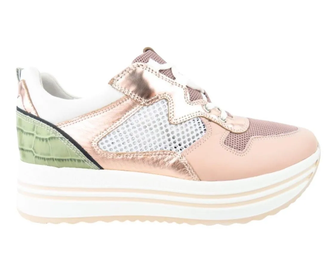 NERO GIARDINI rose Lack oliv Sneaker