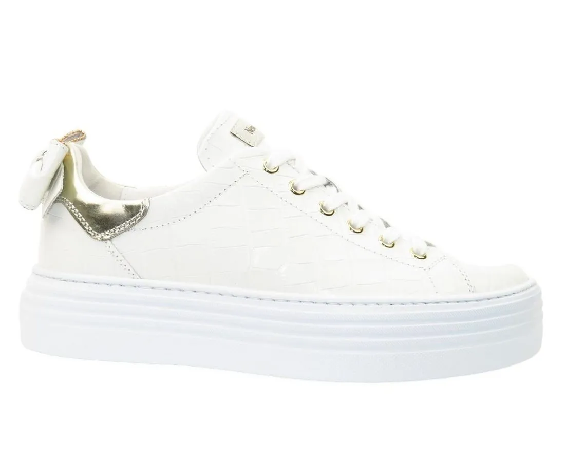 NERO GIARDINI Snake bianco Sneaker