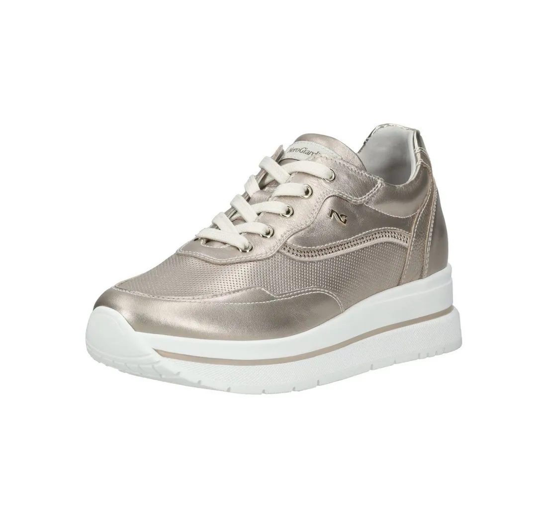 NERO GIARDINI Sneaker Lederimitat/Textil Plateausneaker