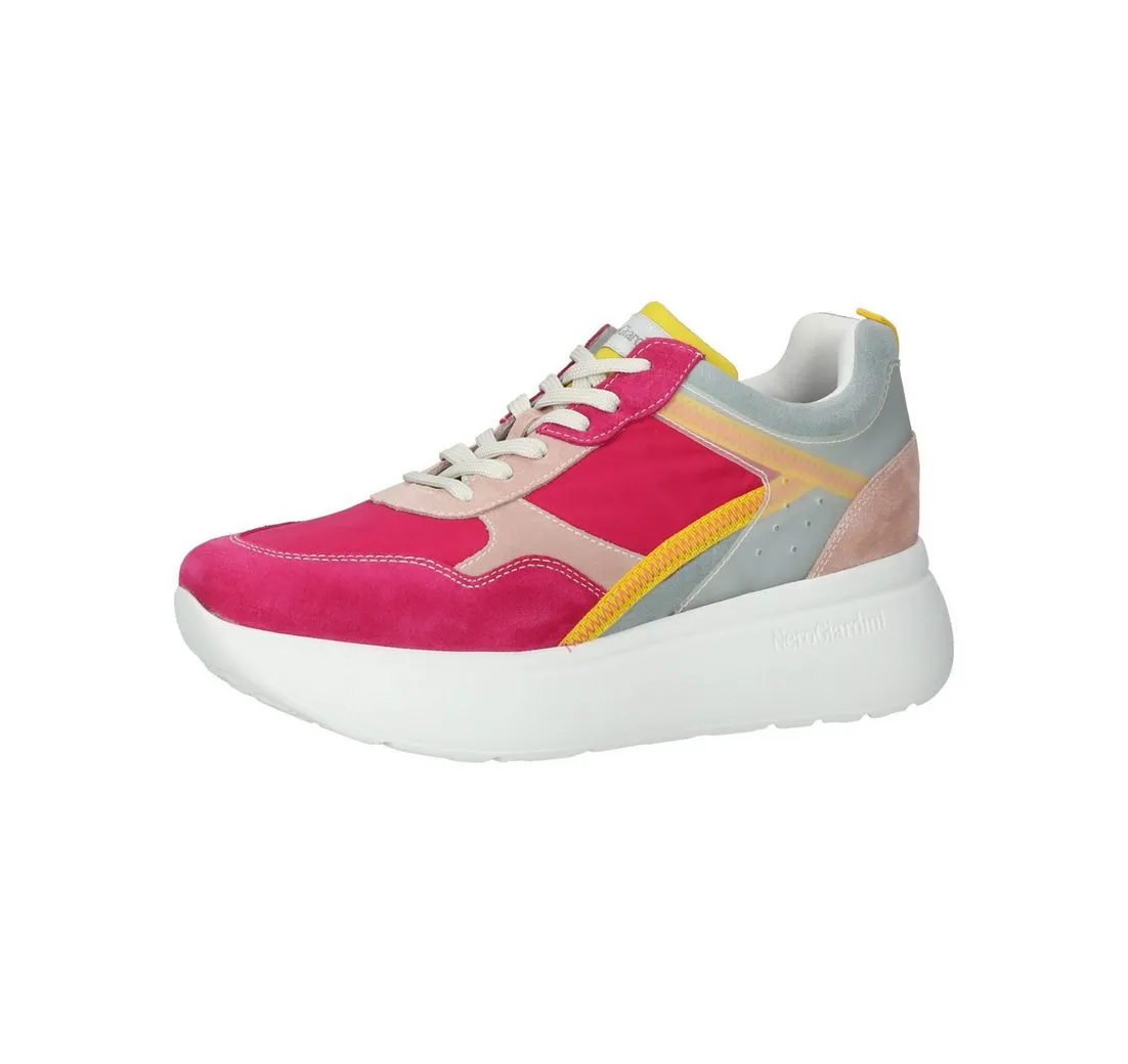 NERO GIARDINI Sneaker Veloursleder/Textil Plateausneaker