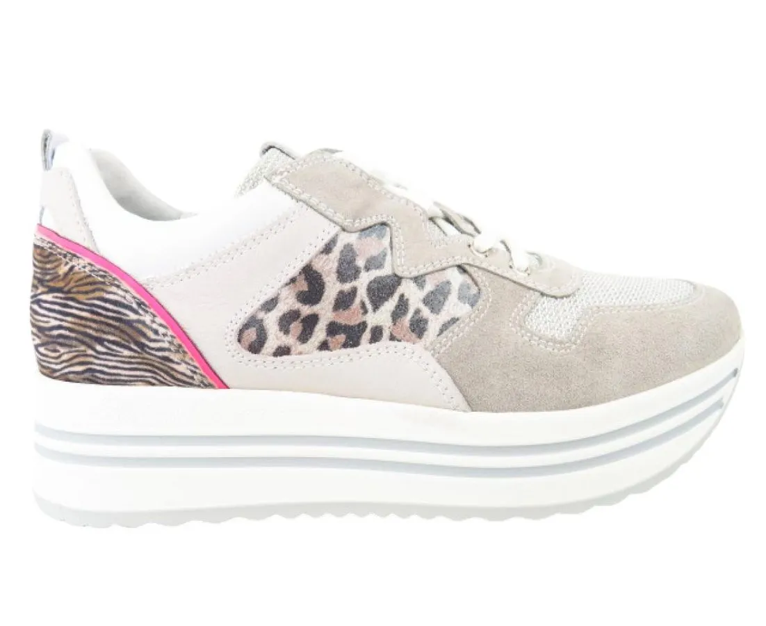 NERO GIARDINI Velour grau kombi. Sneaker