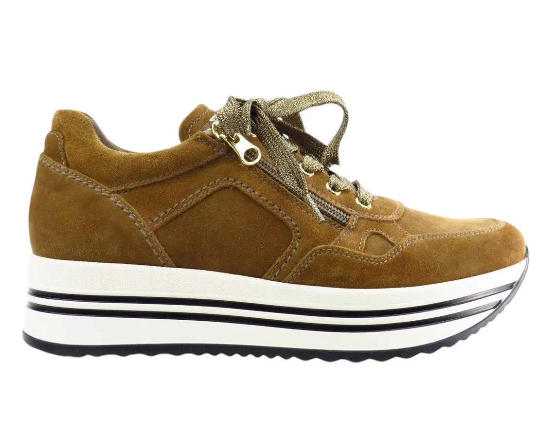 NERO GIARDINI Velour malto Sneaker