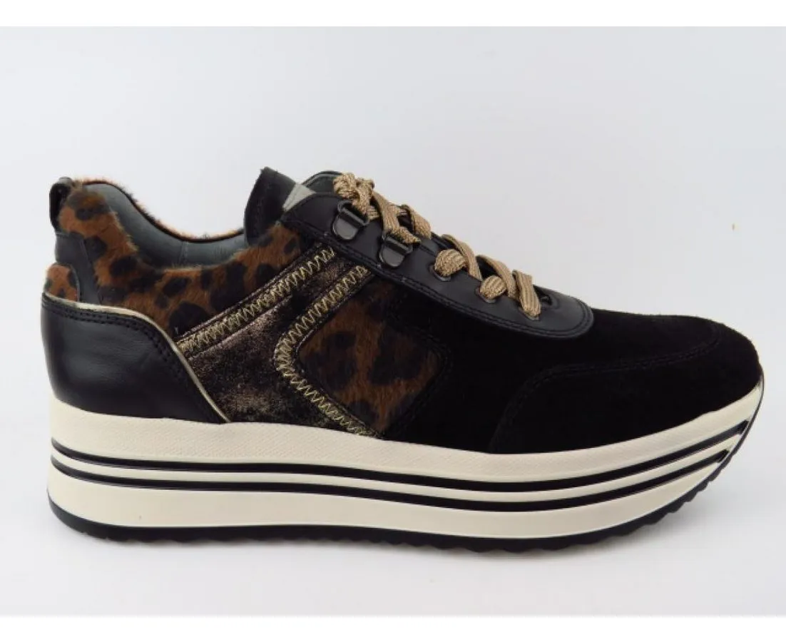 NERO GIARDINI Velour nero Sneaker
