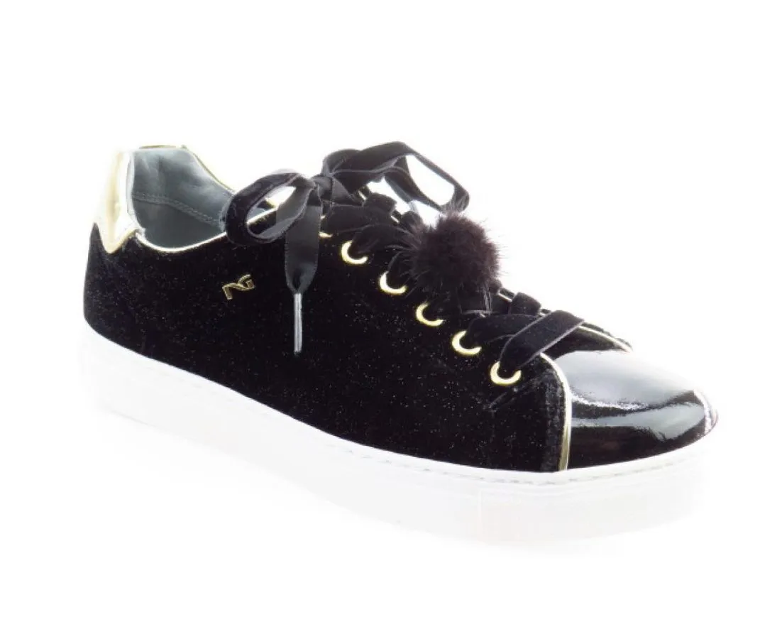 NERO GIARDINI Vernice nero/gold Sneaker