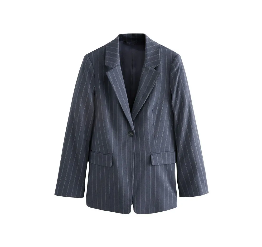 NEXT Jackenblazer Einreihiger Blazer mit Nadelstreifen (1-tlg)