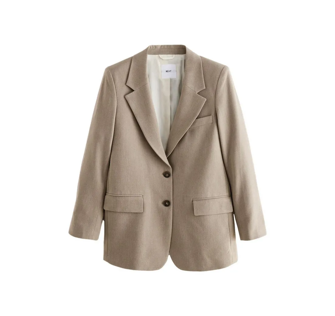 NEXT Jackenblazer Einreihiger Blazer mit warmer Haptik (1-tlg)