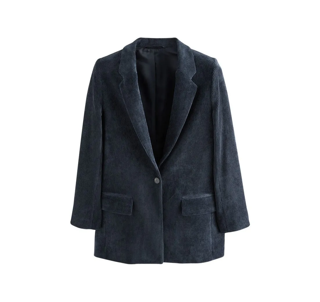 NEXT Jackenblazer Einreihiger Cord-Blazer (1-tlg)