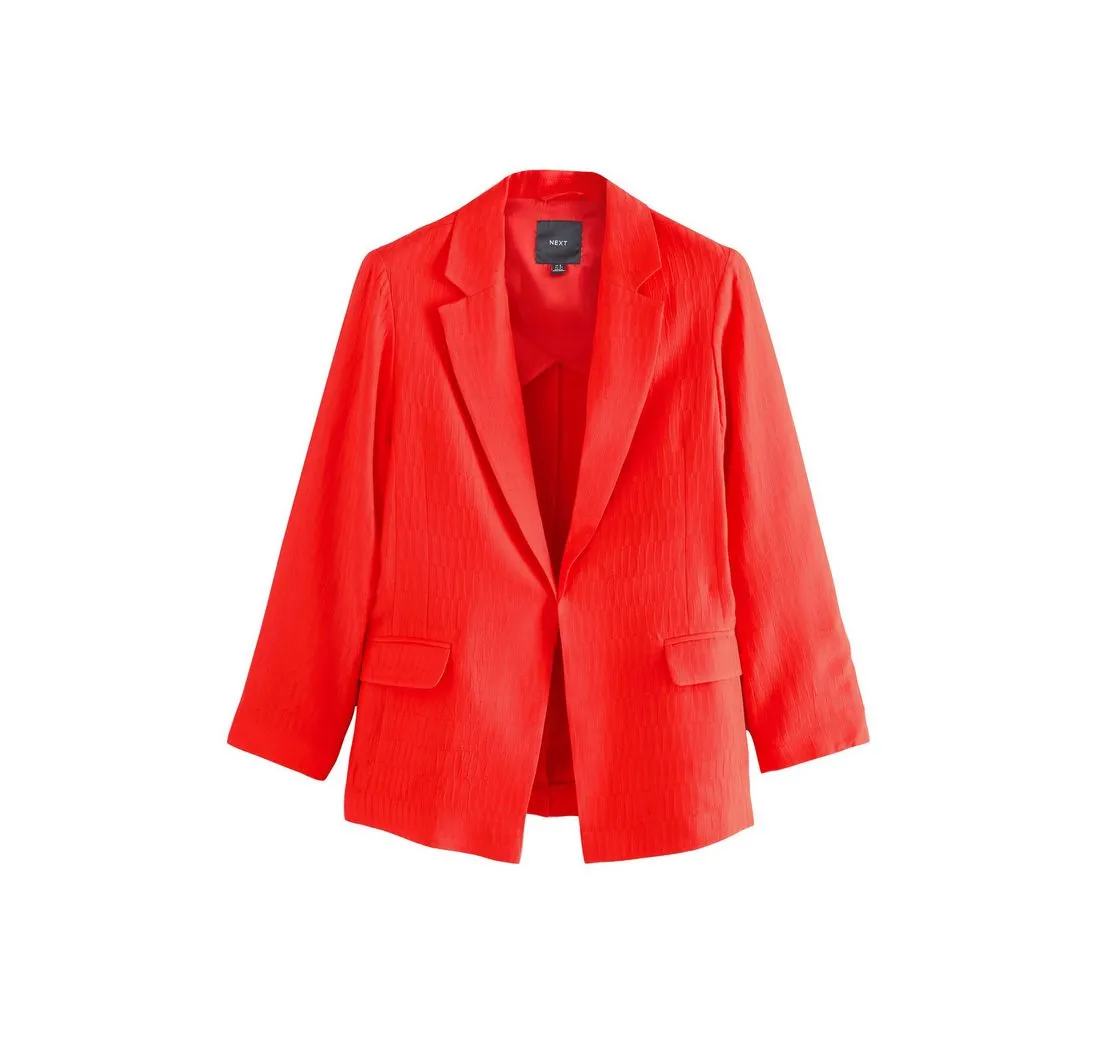 NEXT Jackenblazer Leichter Relaxed Fit Blazer mit Wellenmuster (1-tlg)