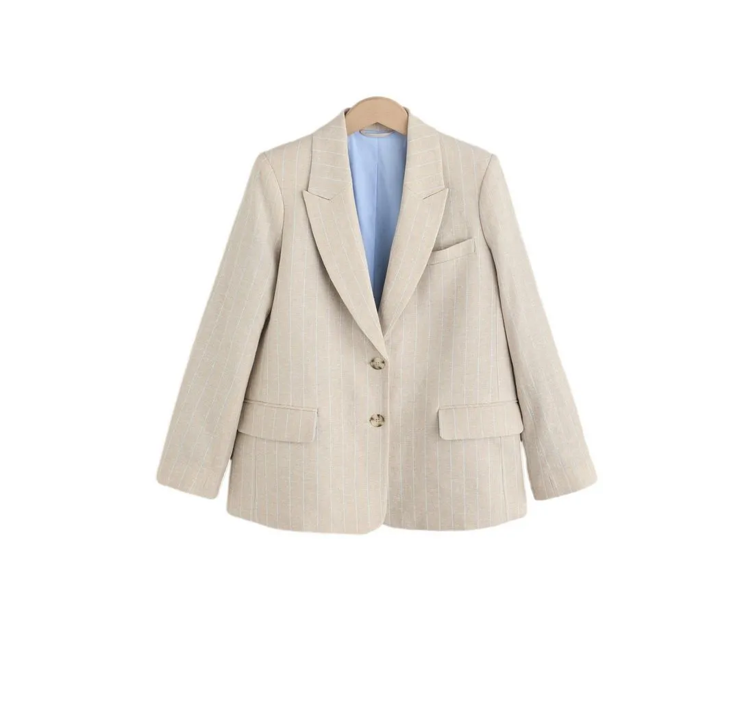 NEXT Jackenblazer N. Premium einreihiger Blazer mit Streifen (1-tlg)