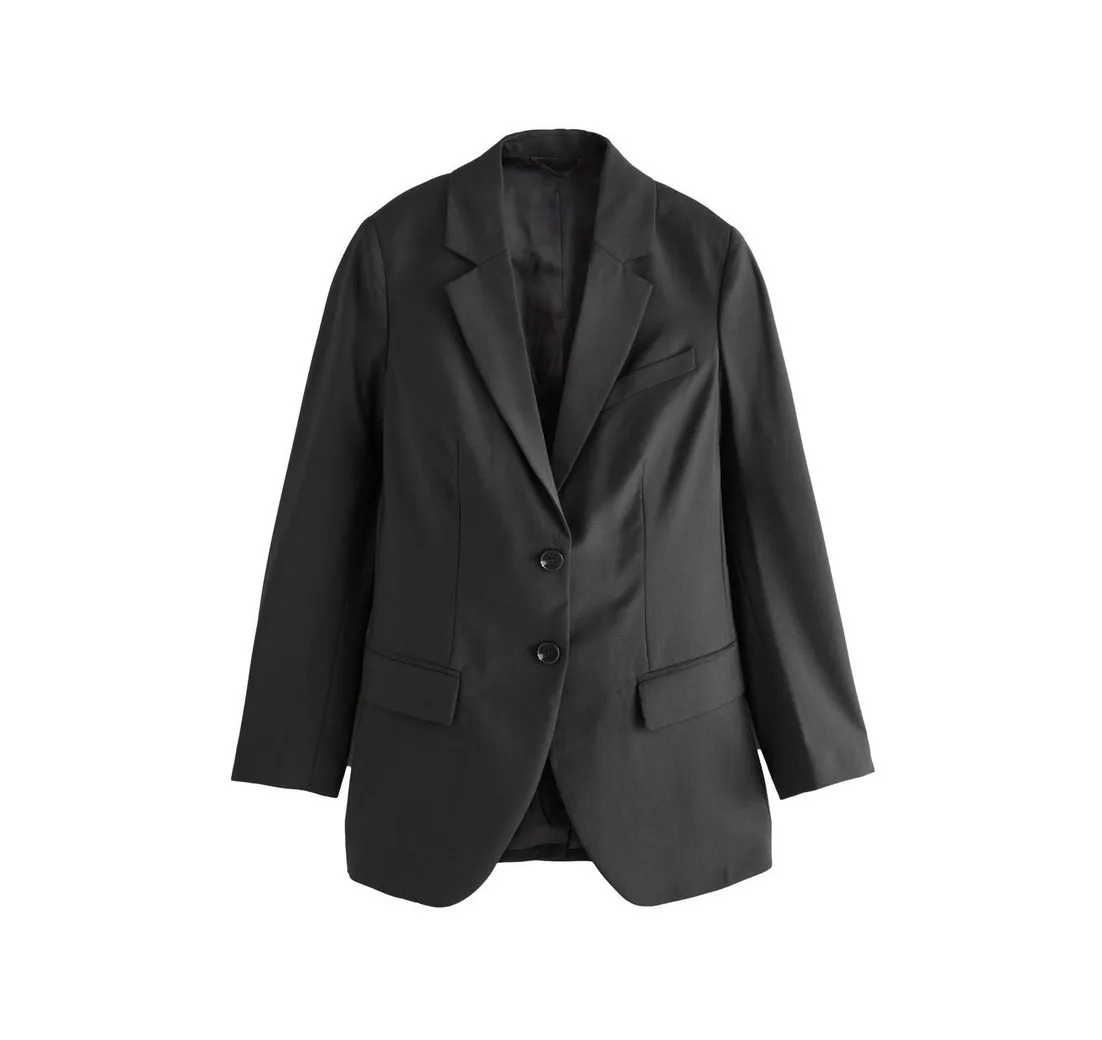 NEXT Jackenblazer Premium einreihiger Blazer und hohem Wollanteil (1-tlg)
