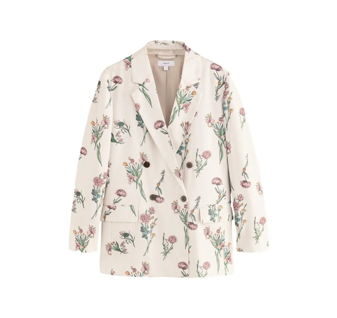 NEXT Jackenblazer Zweireihiger Blazer aus Twill (1-tlg)