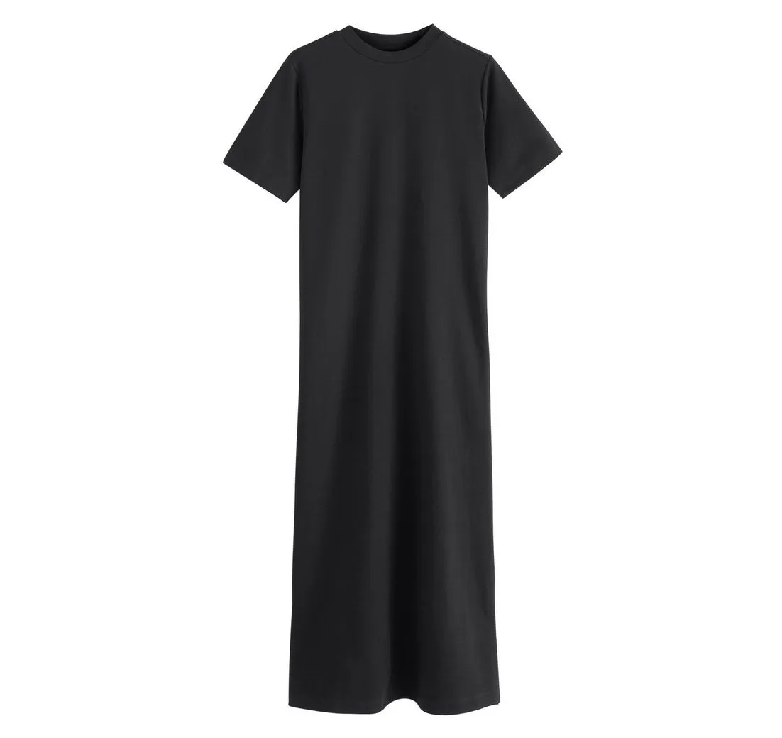 NEXT Maxikleid Schweres Maxi-T-Shirt-Kleid mit Flügelärmeln (1-tlg)