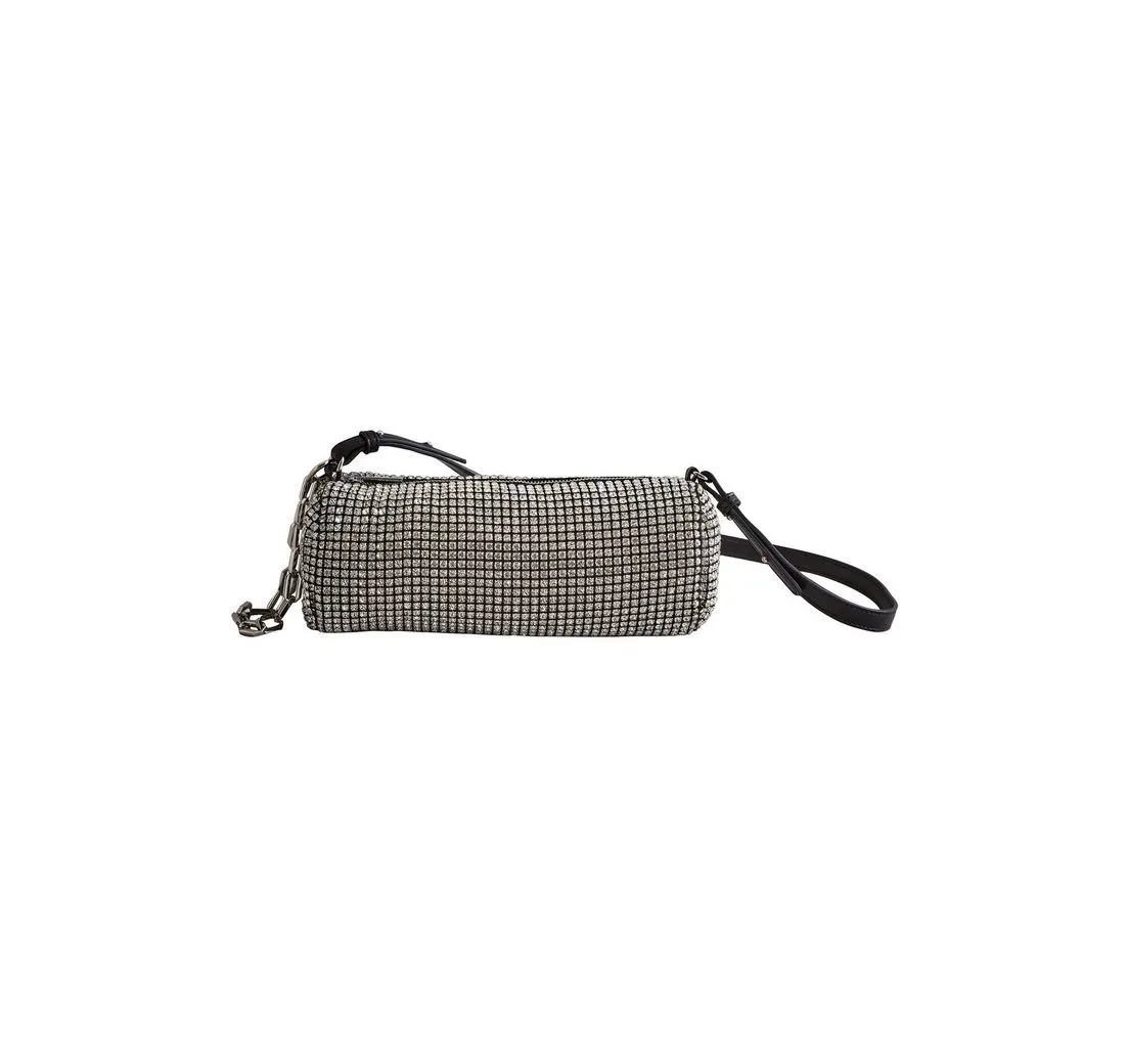 Next Schultertasche Ana Glitzernde Fass-Schultertasche aus Leder (1-tlg)