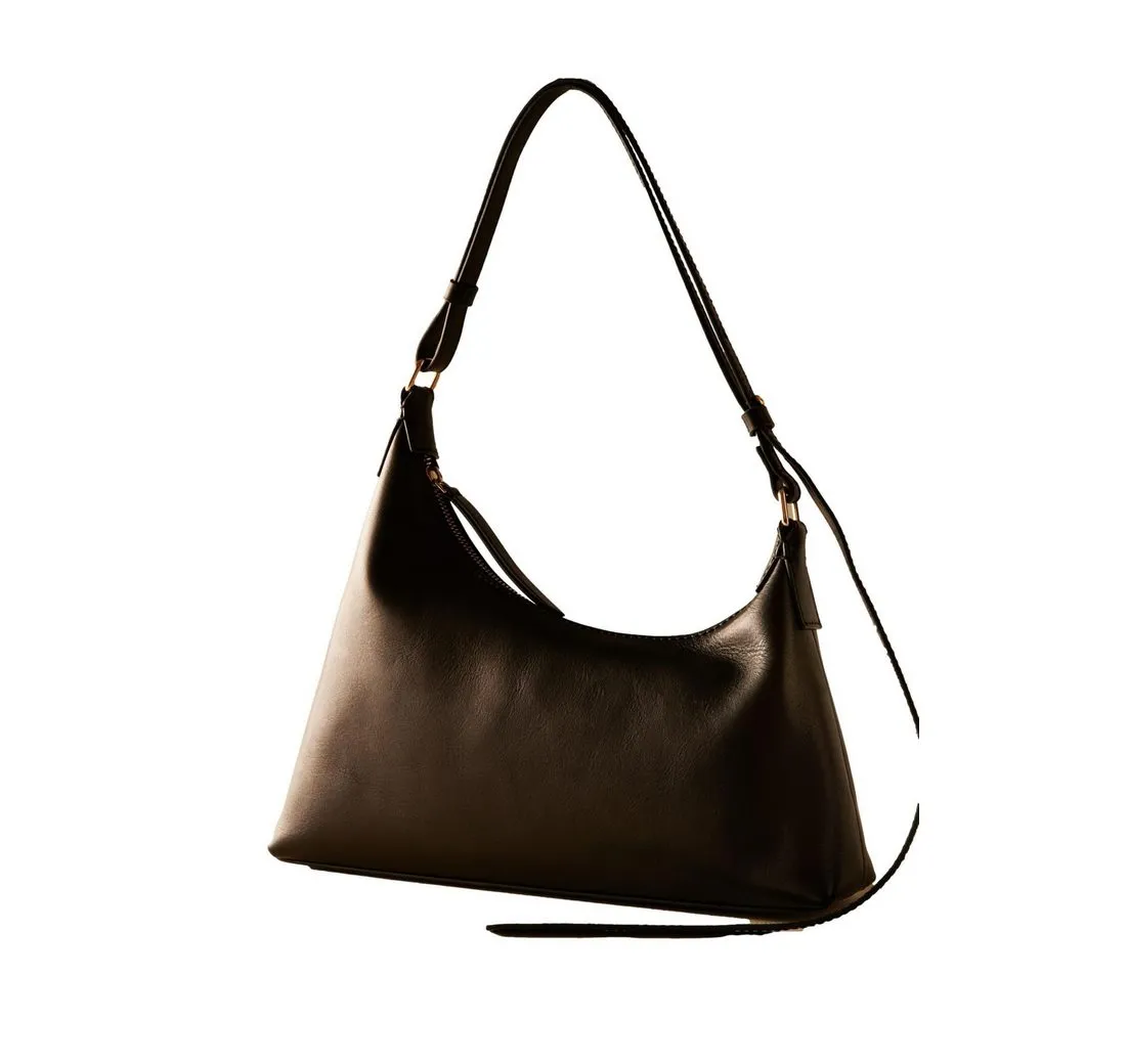 Next Schultertasche Asymmetrische Premium Schultertasche aus Leder (1-tlg)
