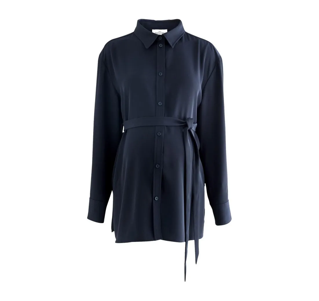 NEXT Umstandsbluse Bluse mit Gürtel, Umstandsmode (1-tlg)