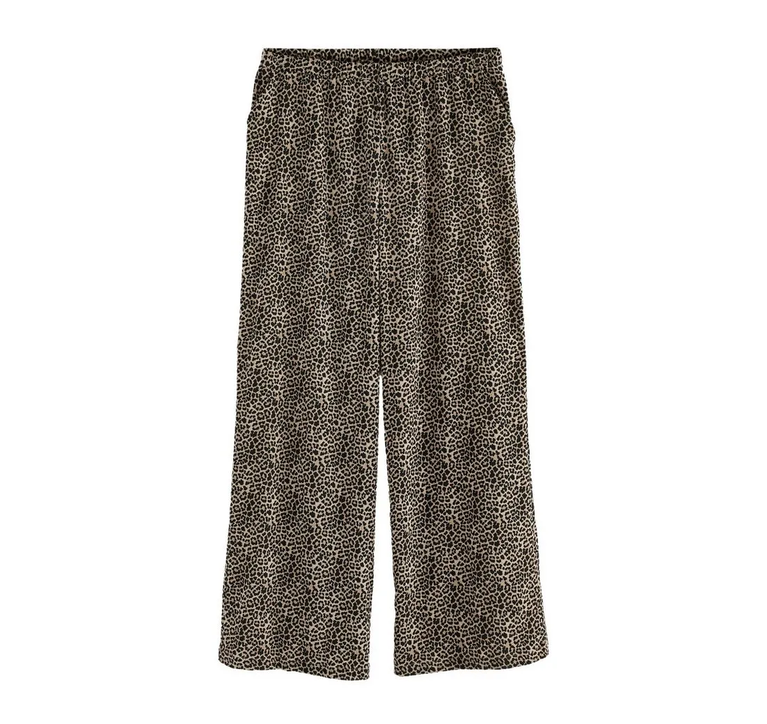 NEXT Umstandshose Gestreifte Schwangerschaftshose mit weitem Bein (1-tlg)