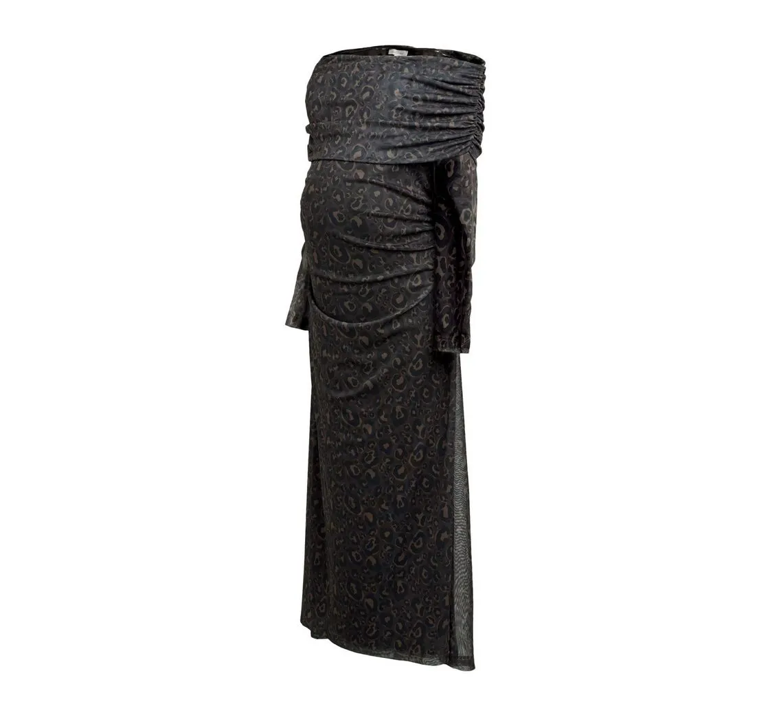 NEXT Umstandskleid Bardotkleid aus Netzstoff – Umstandsmode (1-tlg)