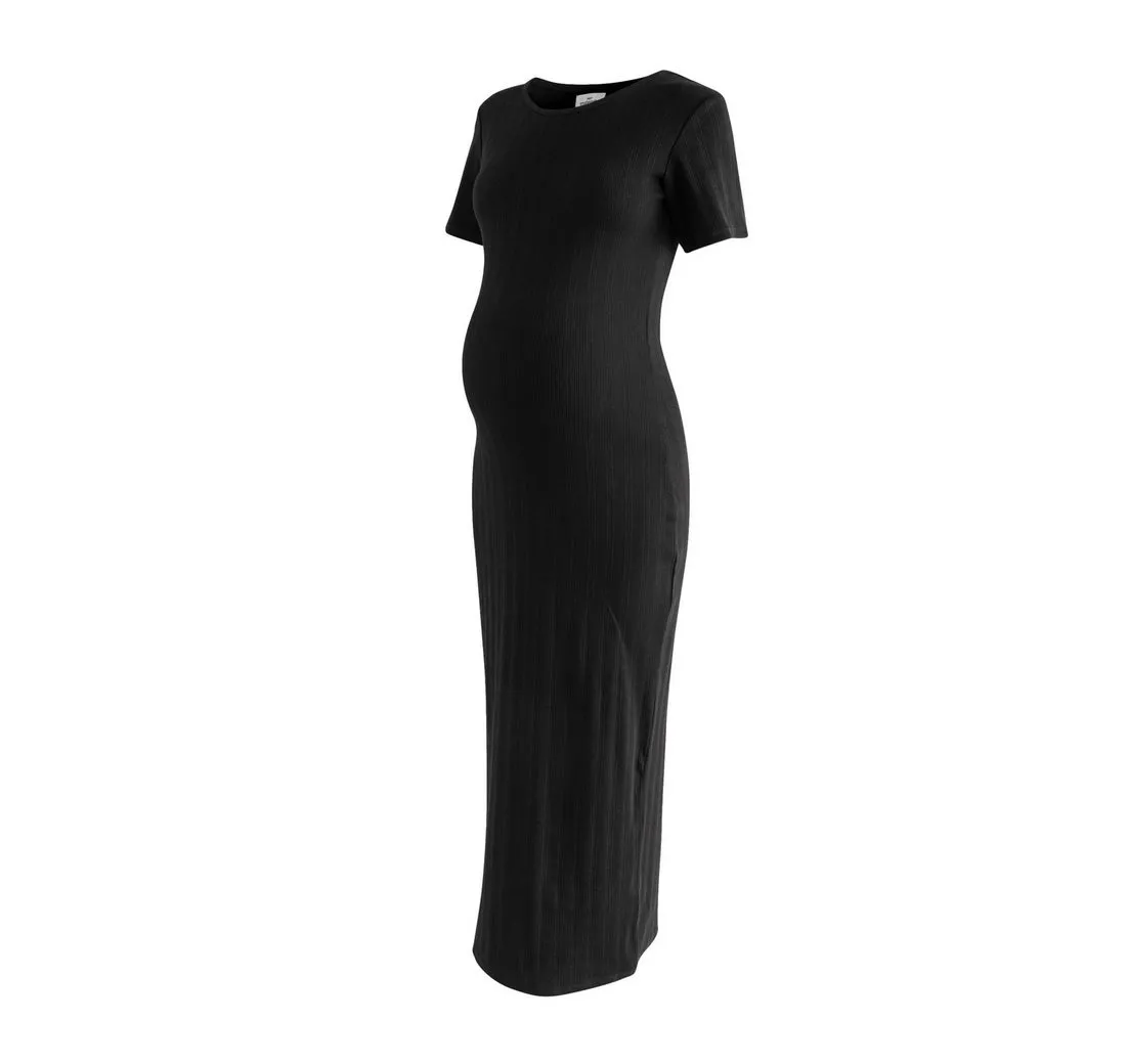 NEXT Umstandskleid Geripptes Midaxi-Kleid, Umstandsmode (1-tlg)