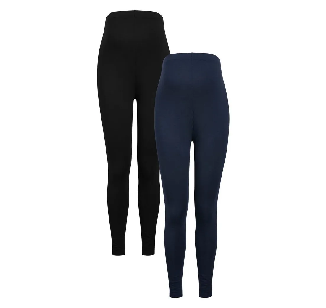 NEXT Umstandsleggings Essential Leggings (Umstandsmode), 2er-Pack (2-tlg)